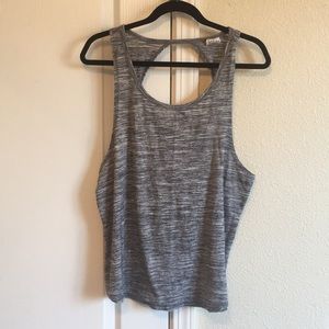 Twisted open back tank top